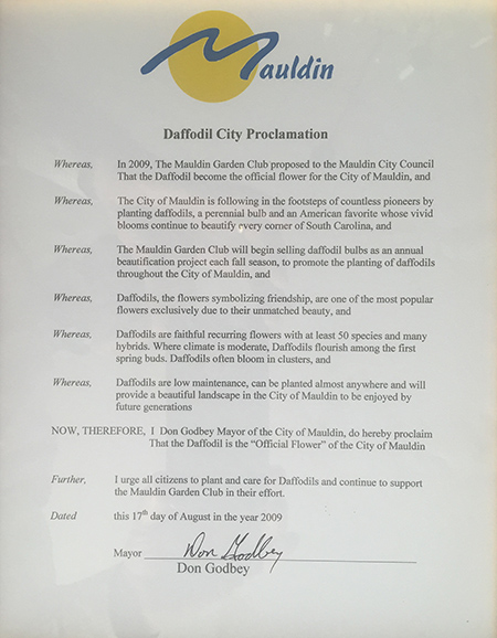Daffodil City Proclamation